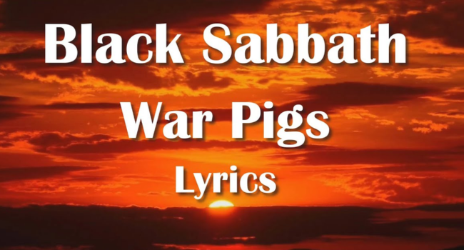 War Pigs Lyrics